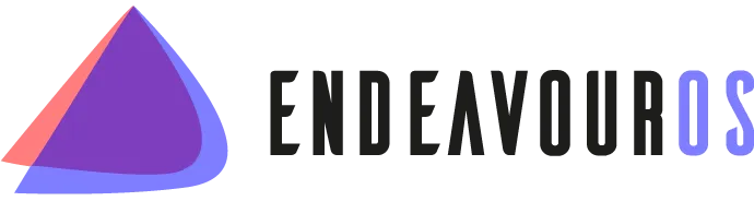 EndeavourOS logo — horizontal, black text